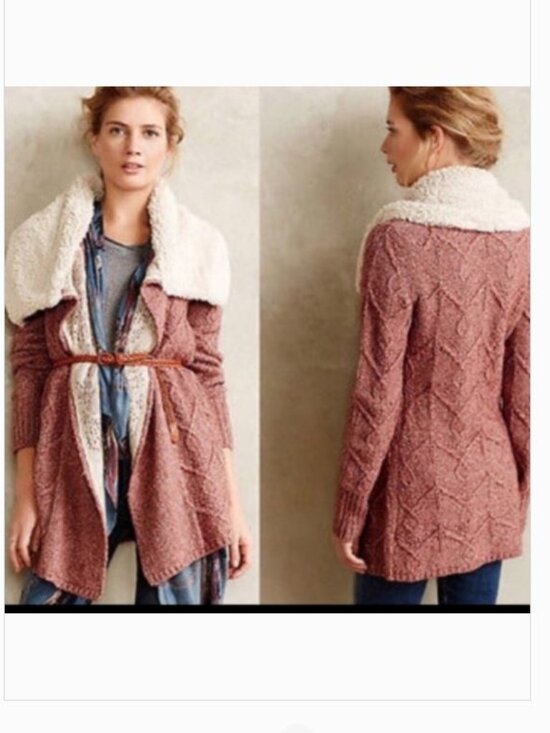 Sleeping On Snow Sweaters - Sleeping on Snow Anthropologie Bondurant Cardigan Sweater Small Small Bella Swan
